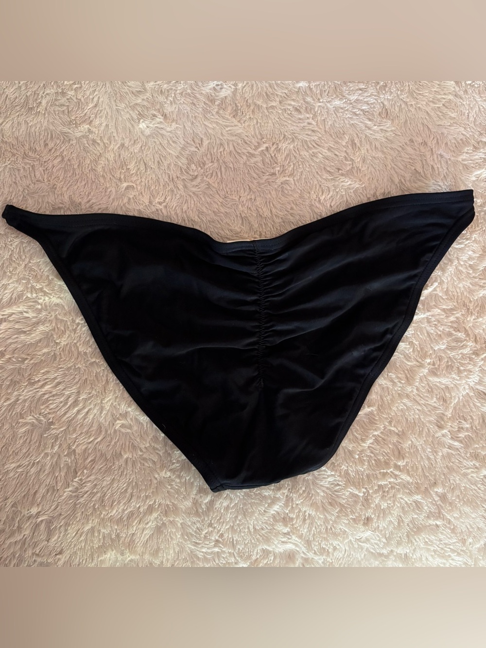 kate spade Black Triangle Bikini with Gold bow Hardware, Size M, EUC - Picture 4 of 13